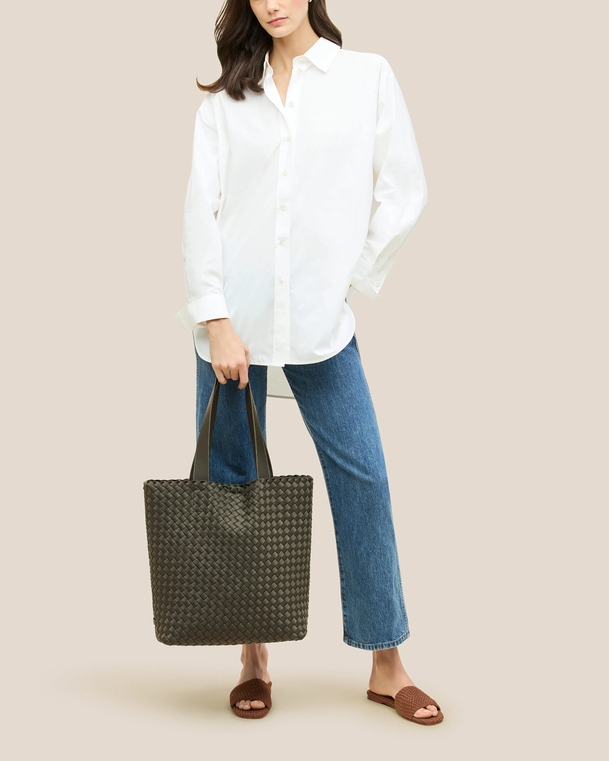 Como Shopper Tote | Olive - Image 5