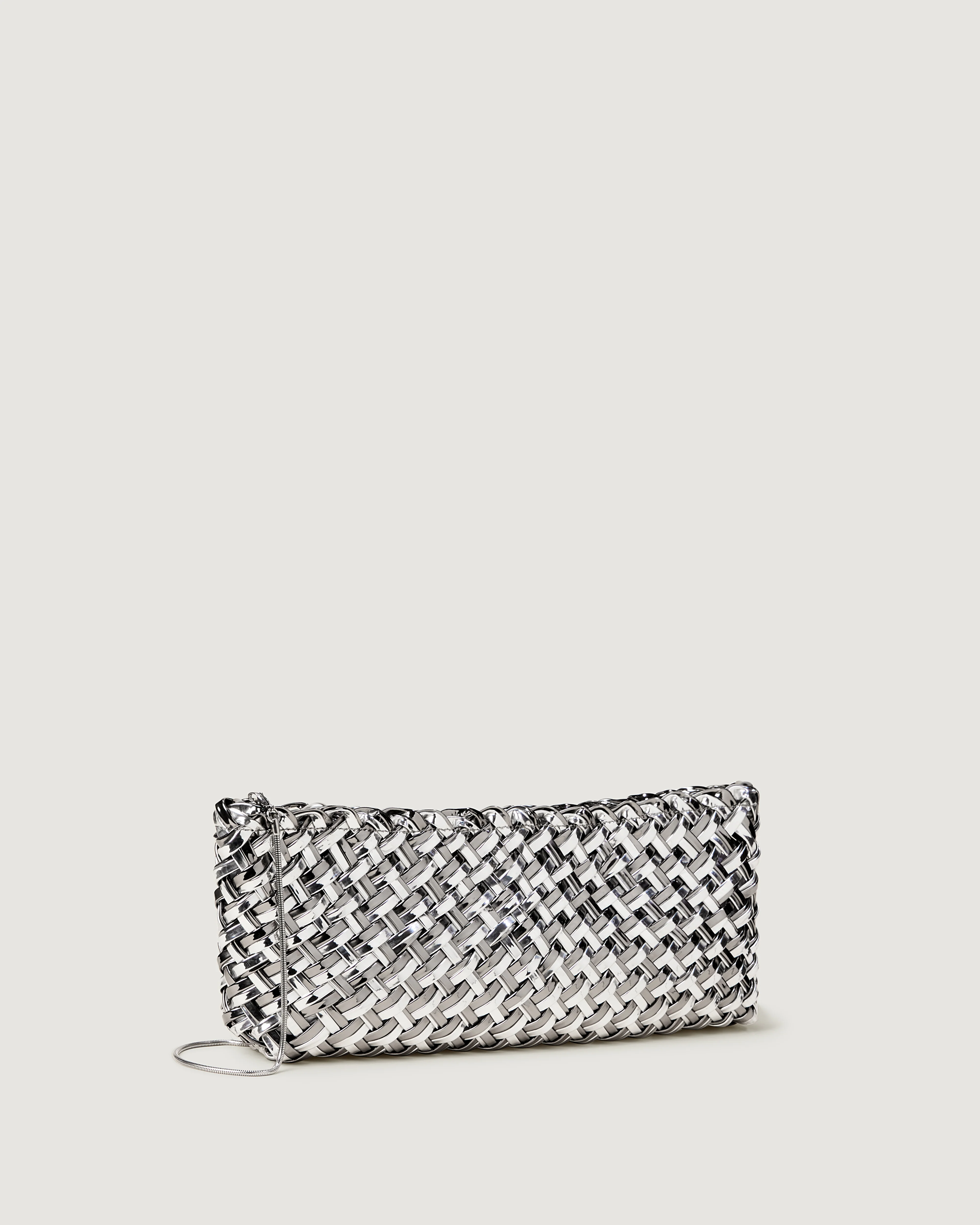 Gala Clutch Double Weave Metallic | Pewter - Image 3