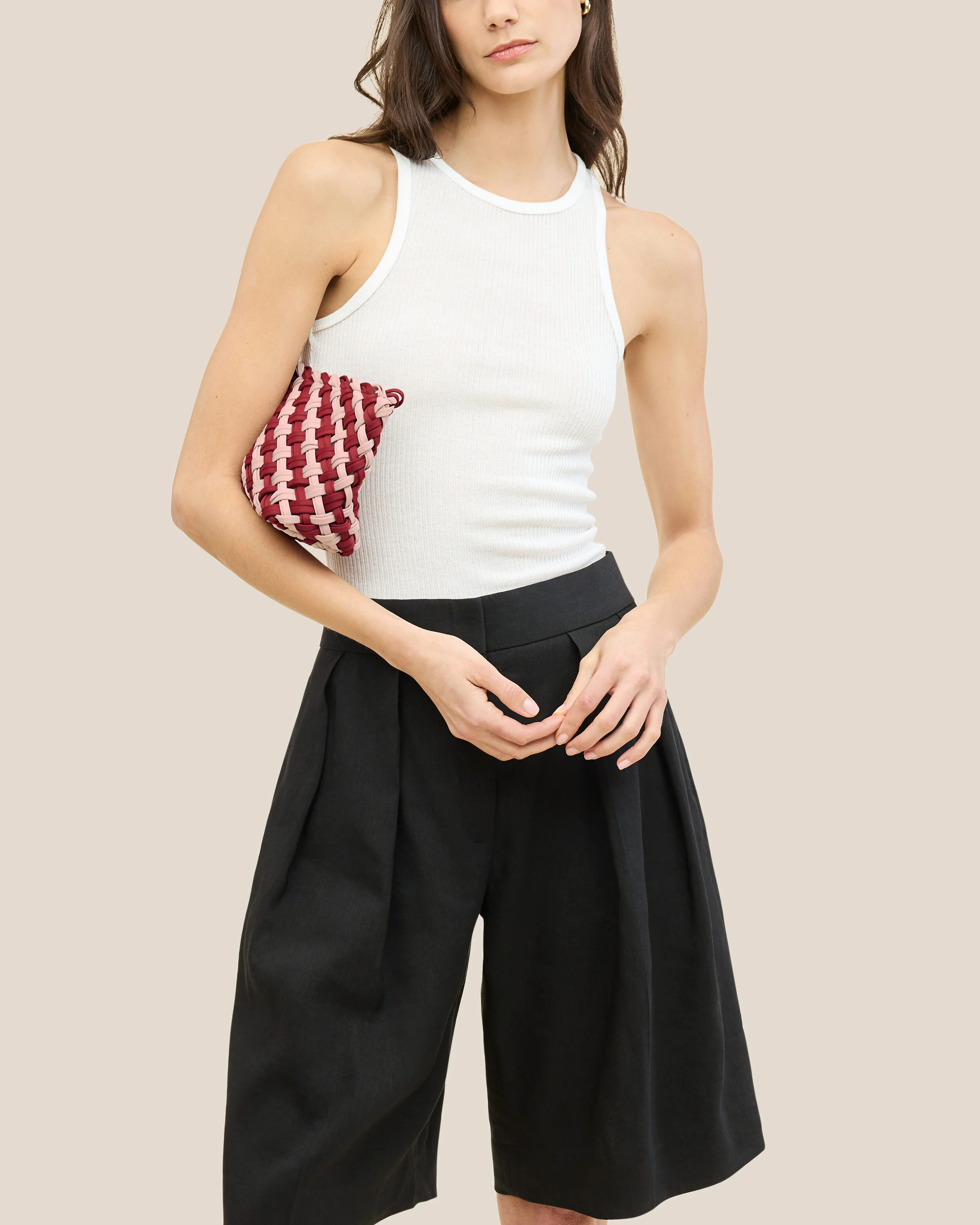 Gigi Clutch Double Weave | Lychee - Image 4