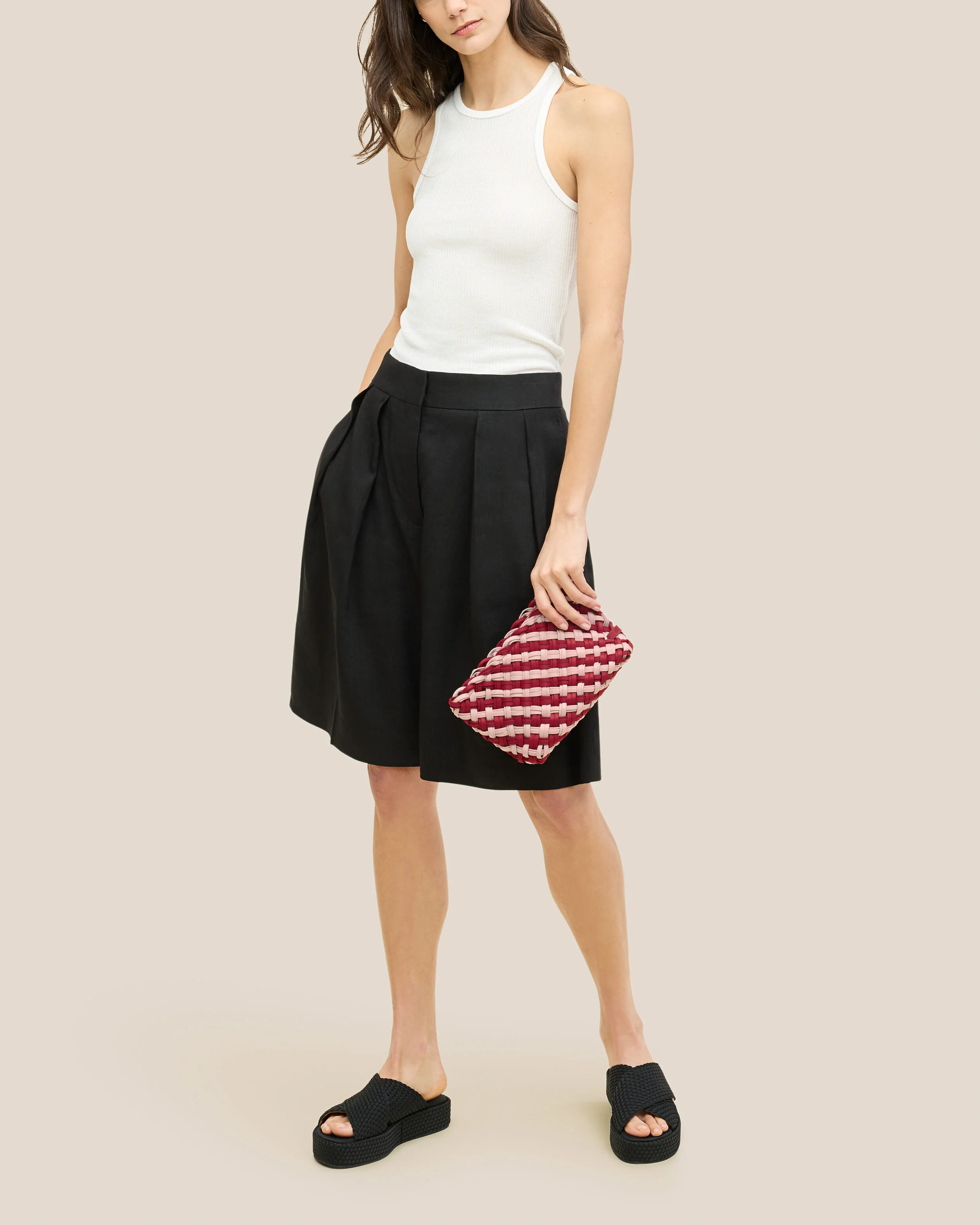 Gigi Clutch Double Weave | Lychee - Image 5