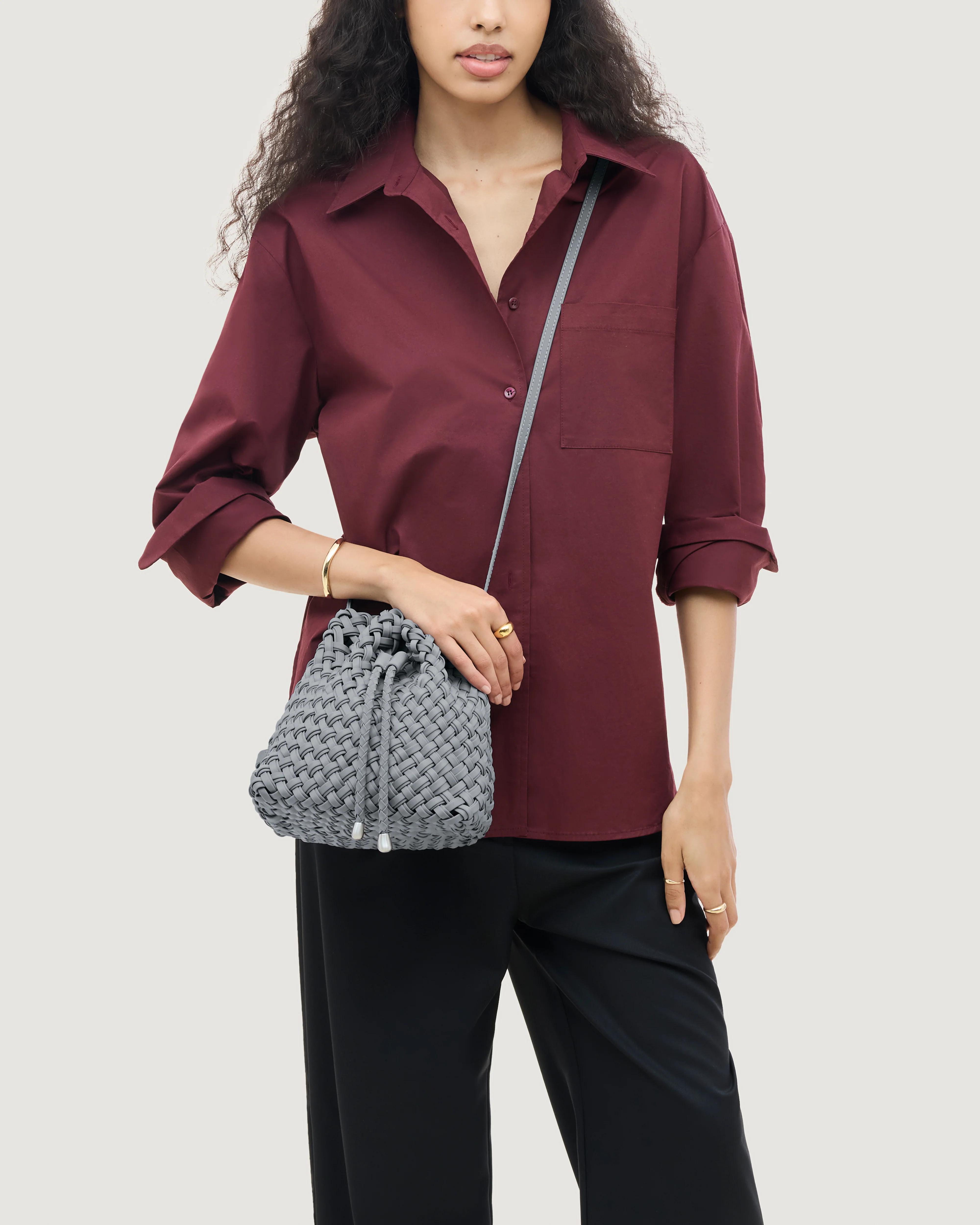 Gramercy Bucket Double Weave | Marina - Image 5