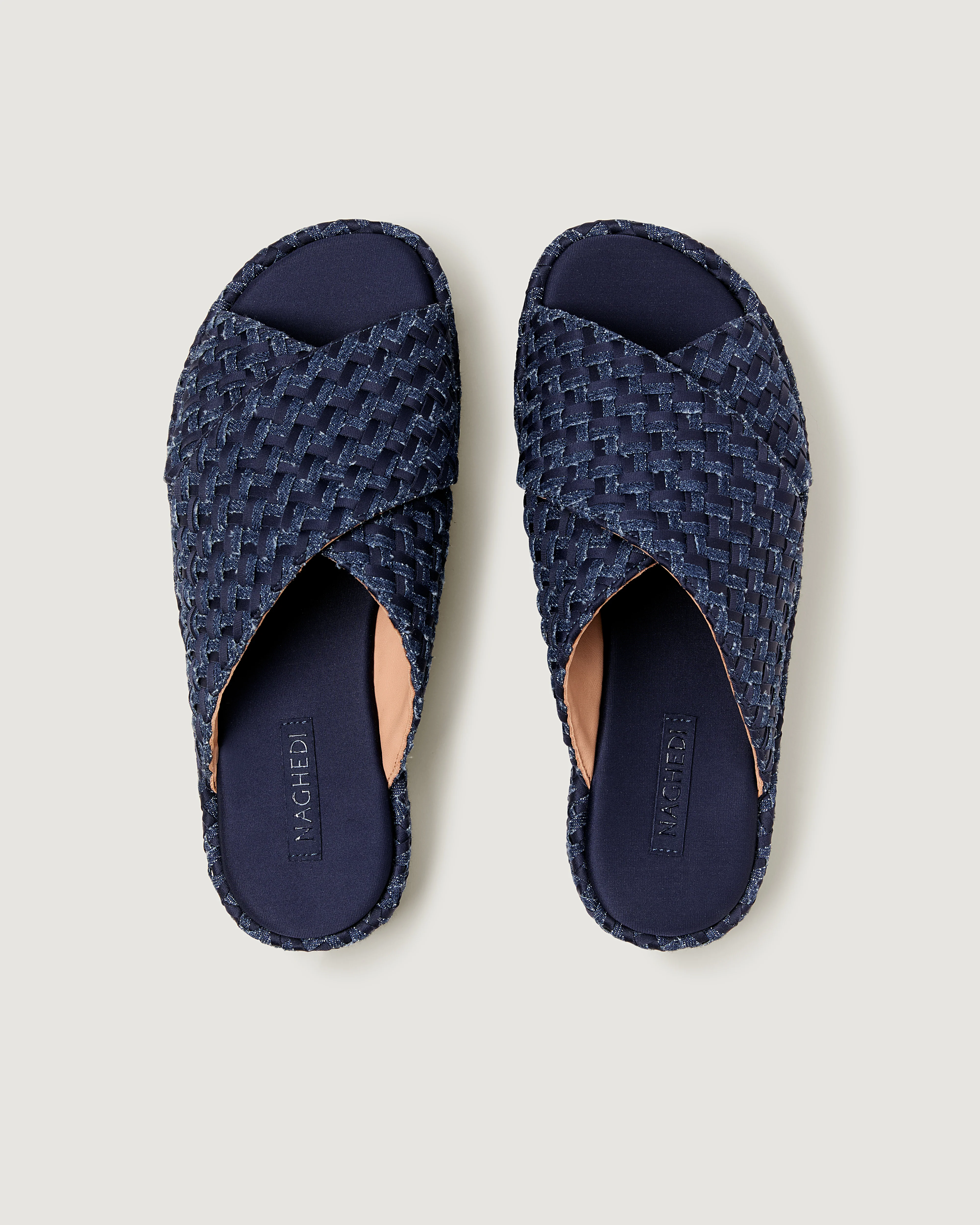 Laguna Platform Double Weave Denim | Indigo - Image 3