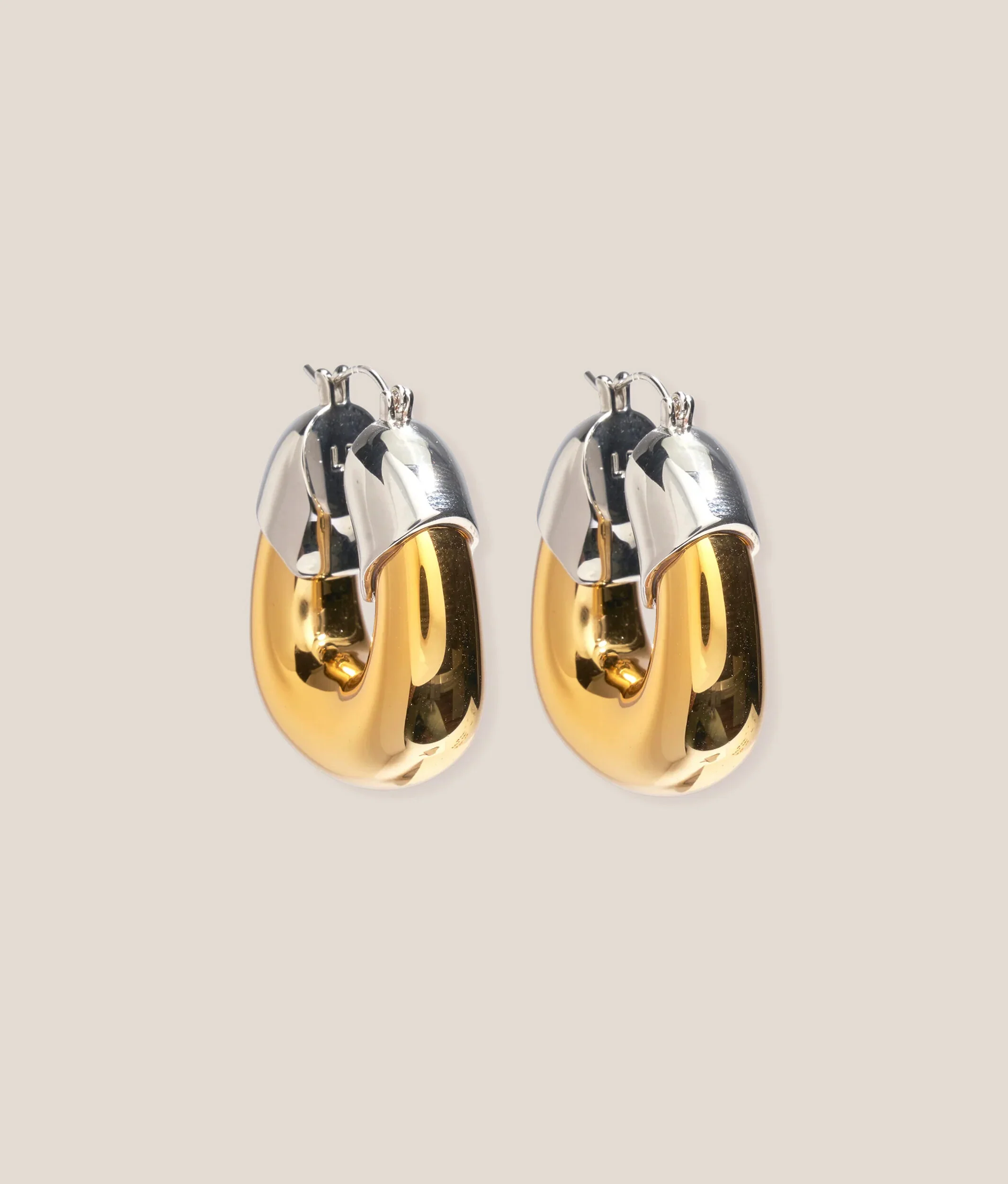 Lizzie Fortunato Organic Hoops | Mixed Metal