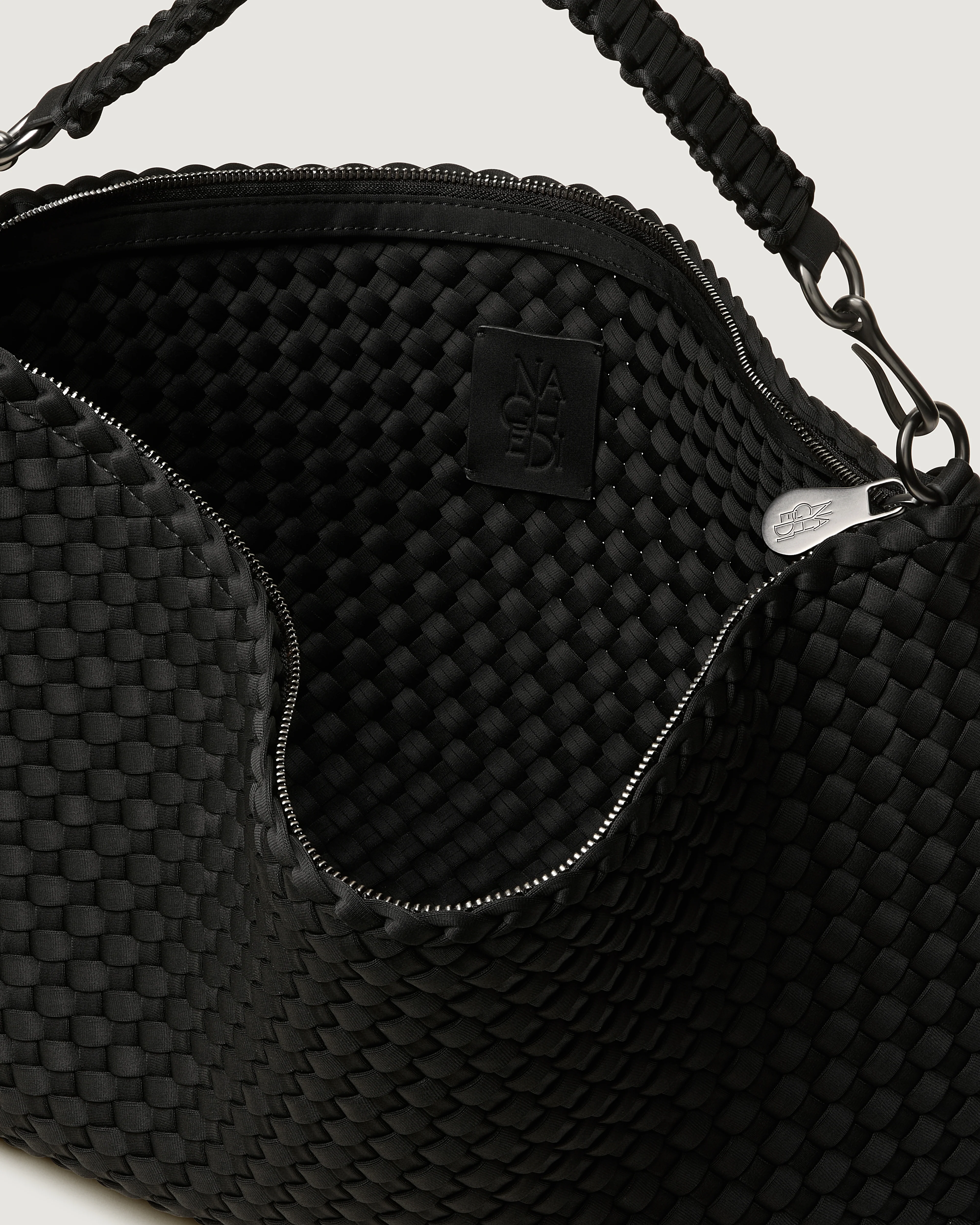 Porto Medium Half-Moon Bag | Onyx - Image 2