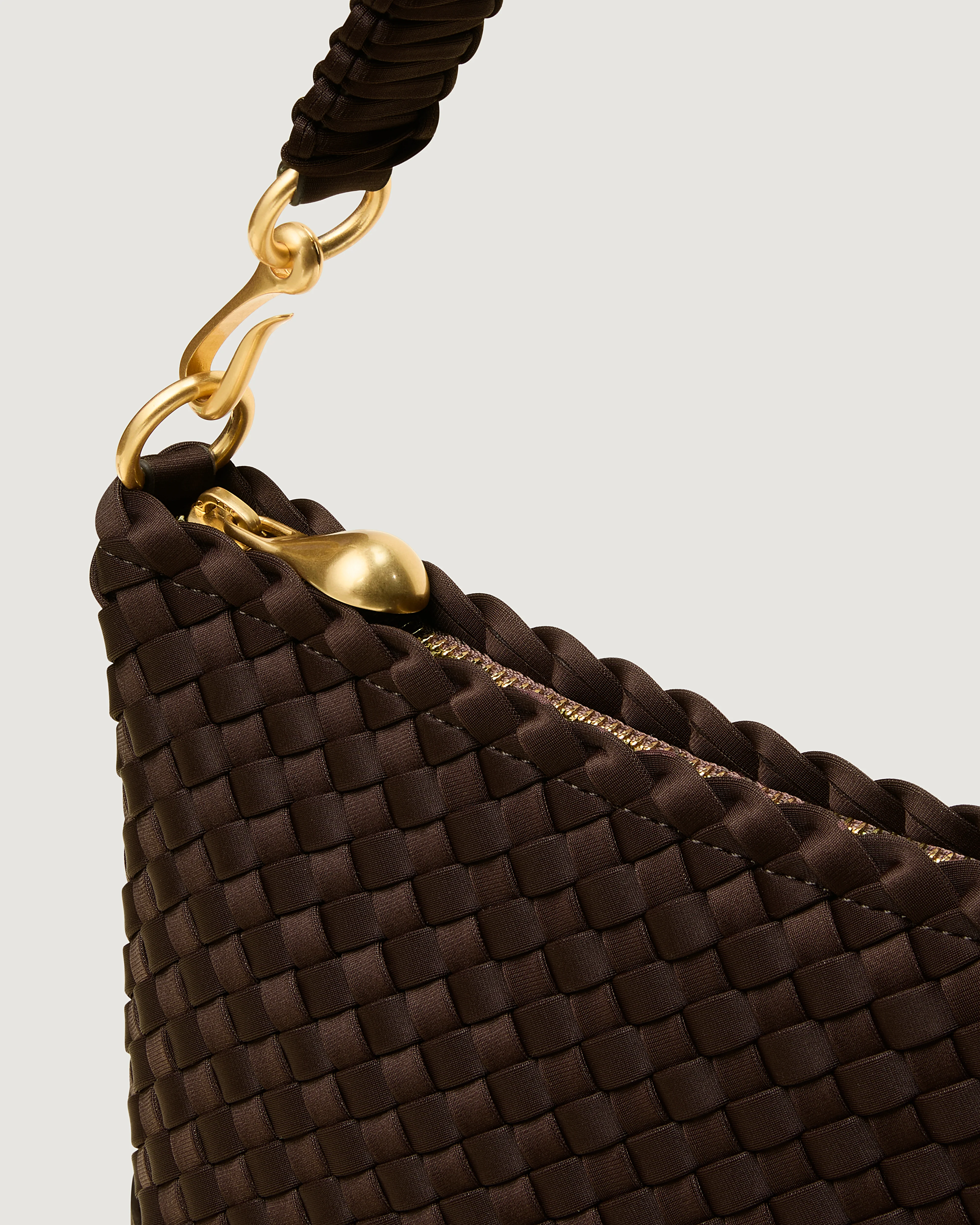 Porto Small Half-Moon Bag | Chocolate - Image 3