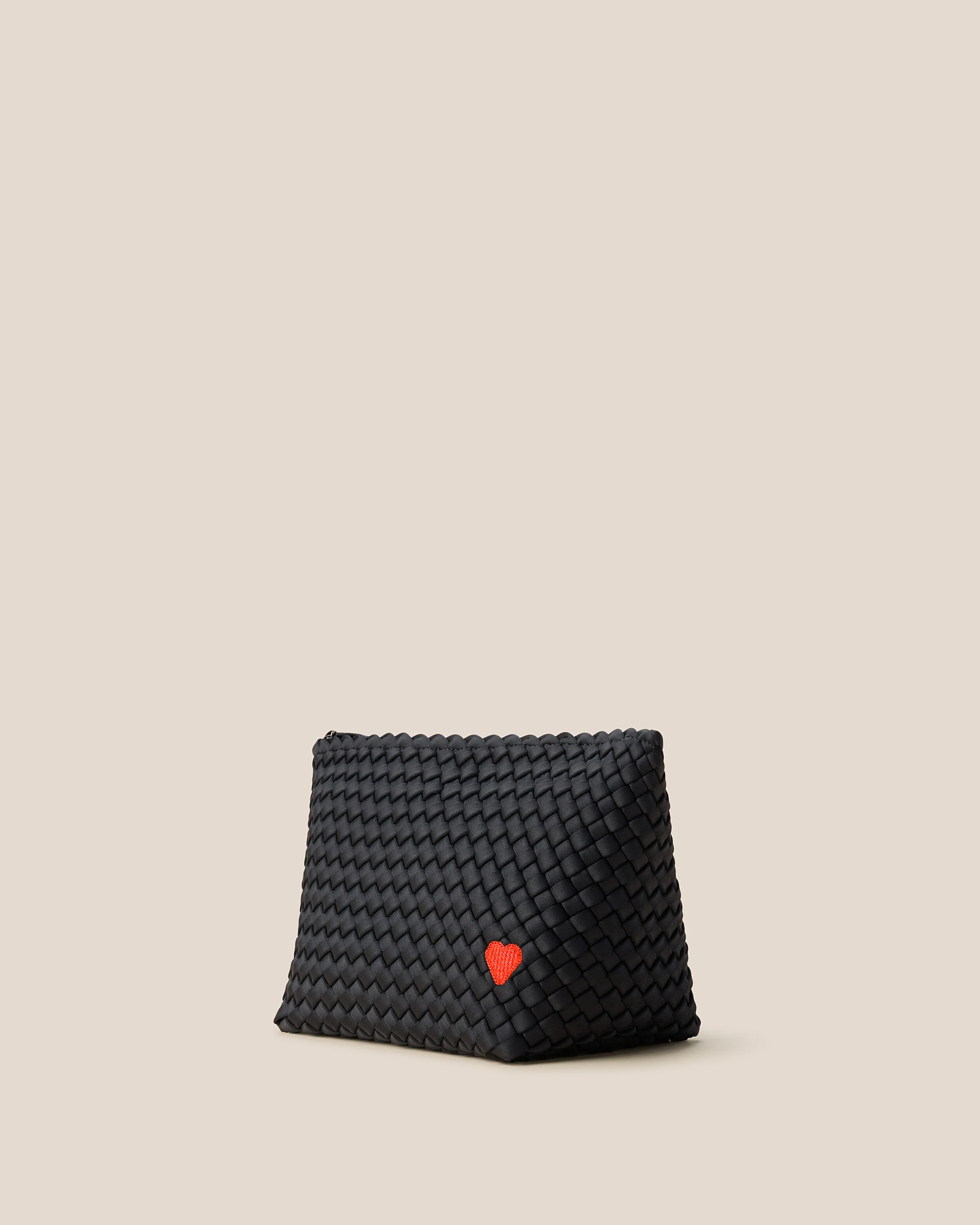 Portofino Large Cosmetic Pouch Heart | Onyx - Image 3