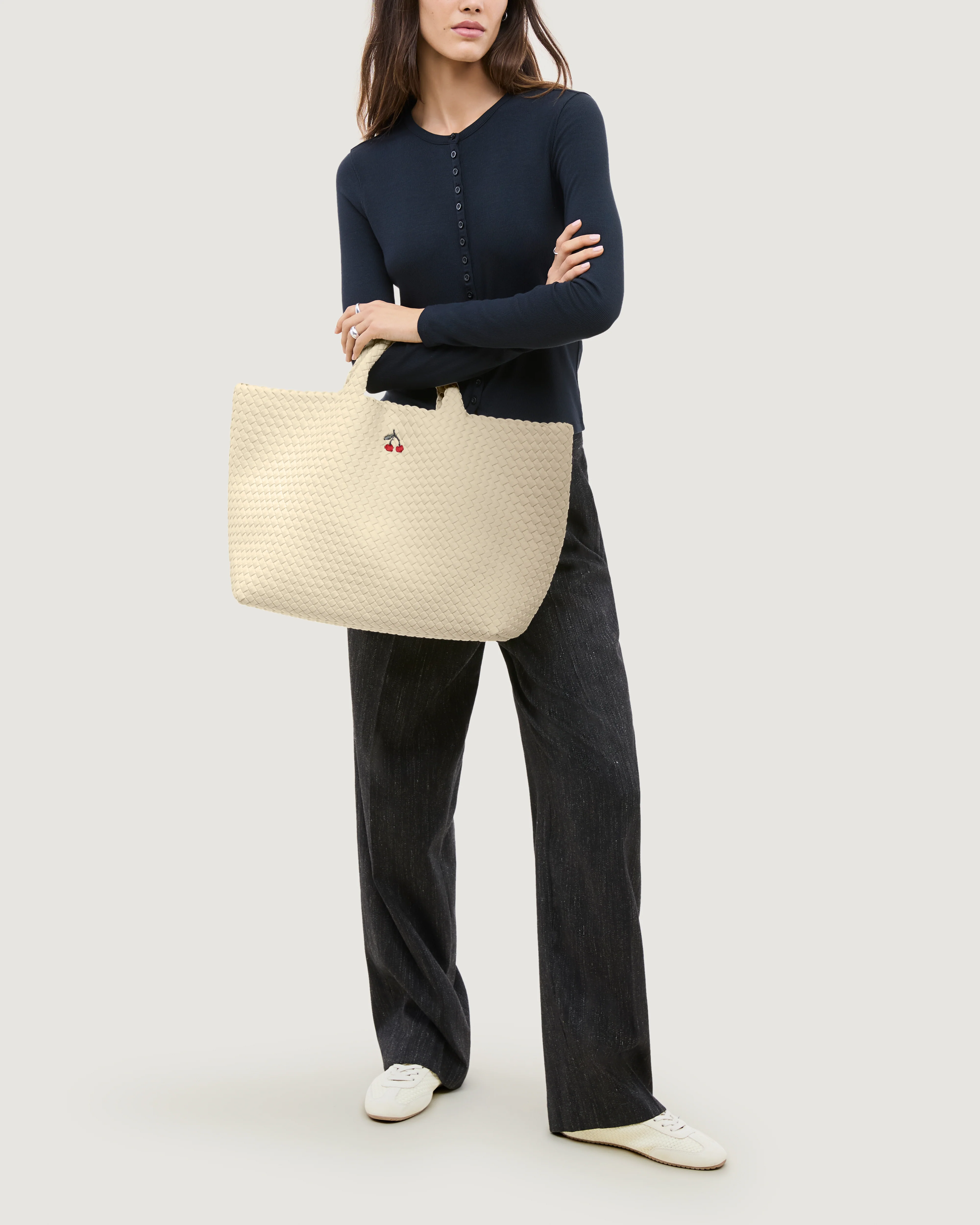 St. Barths Large Tote Cherry | Salt - Image 6