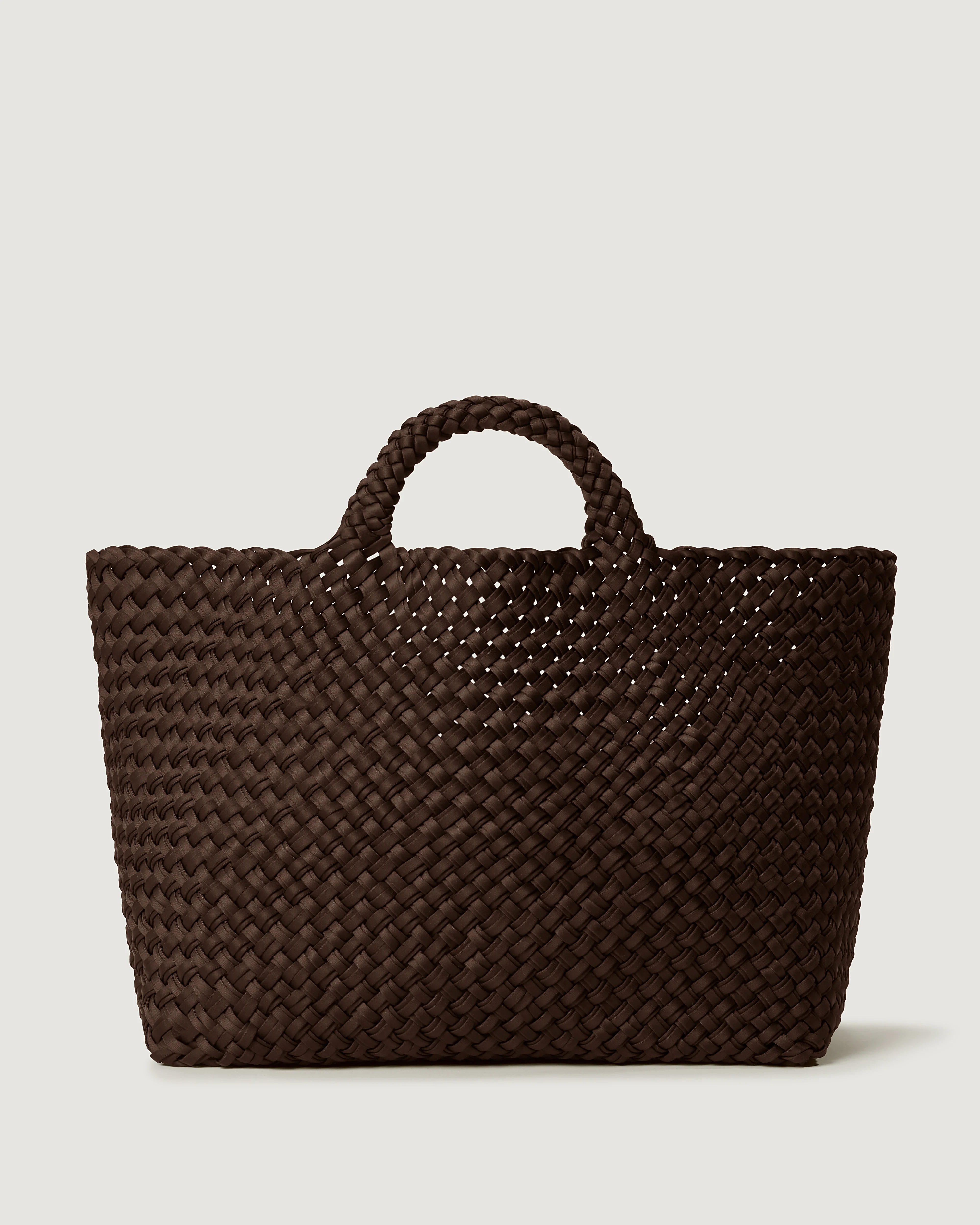 St. Barths Large Tote Double Weave | Chocolate