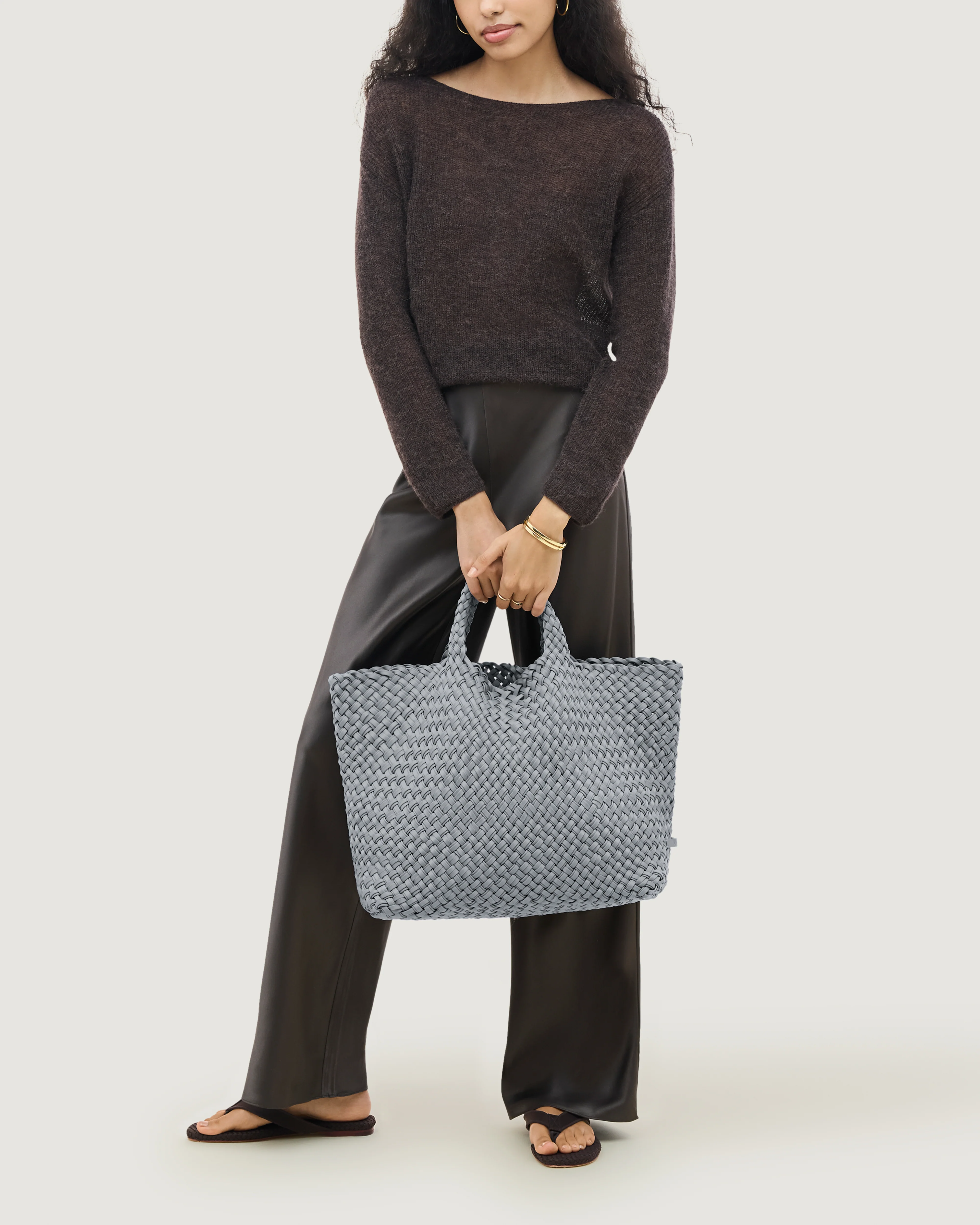 St. Barths Large Tote Double Weave | Marina - Image 6