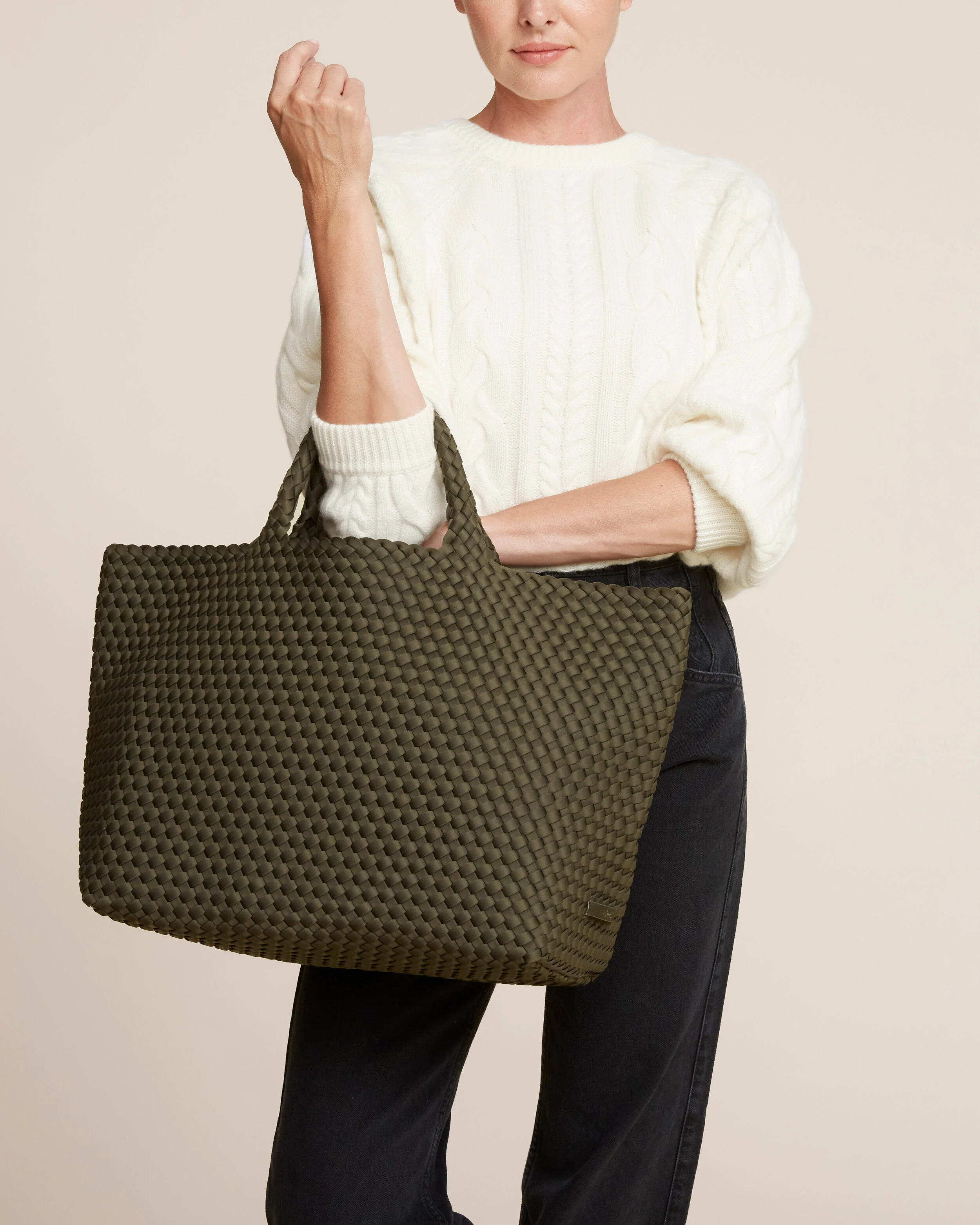 St. Barths Large Tote | Olive - Image 5