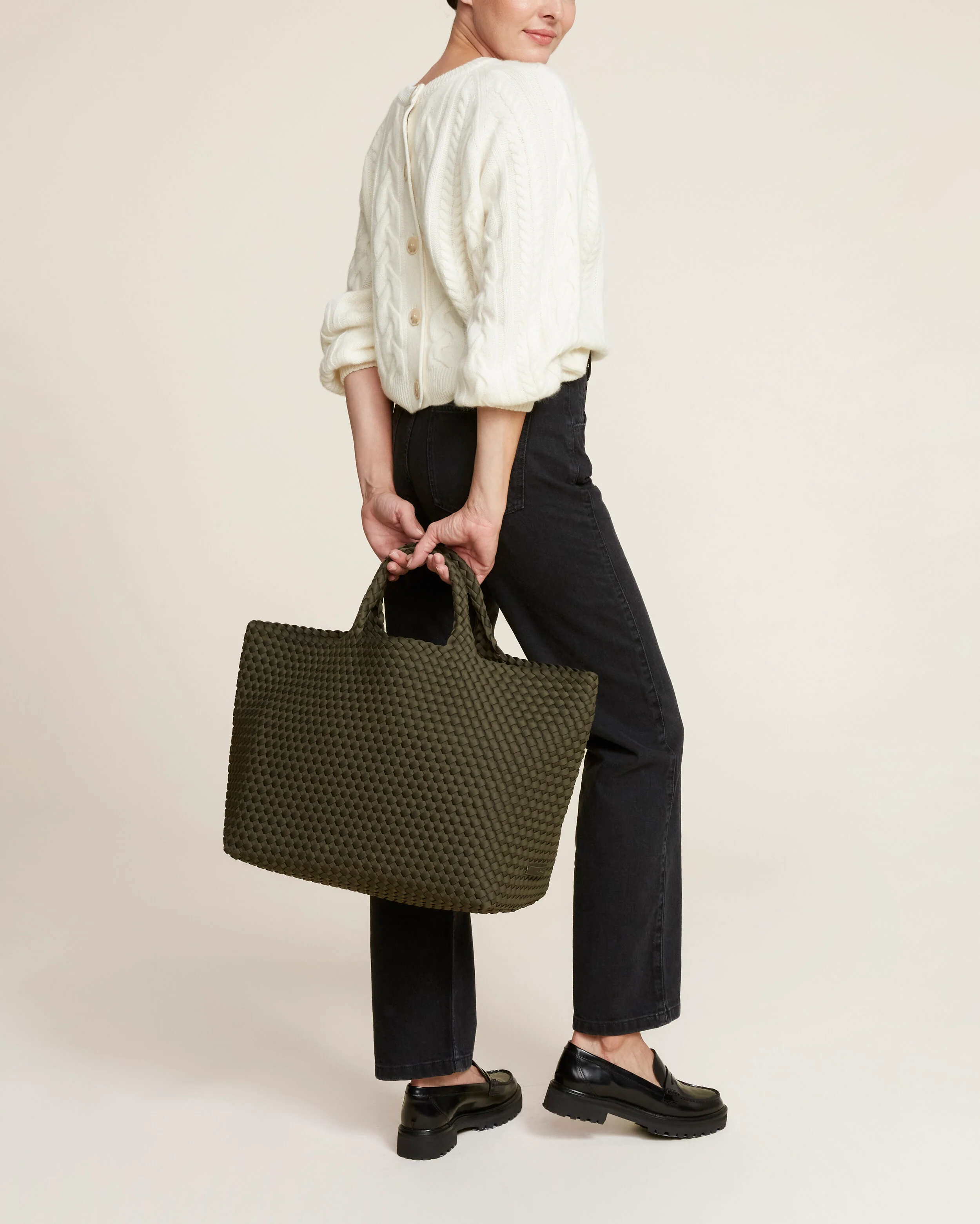St. Barths Large Tote | Olive - Image 6