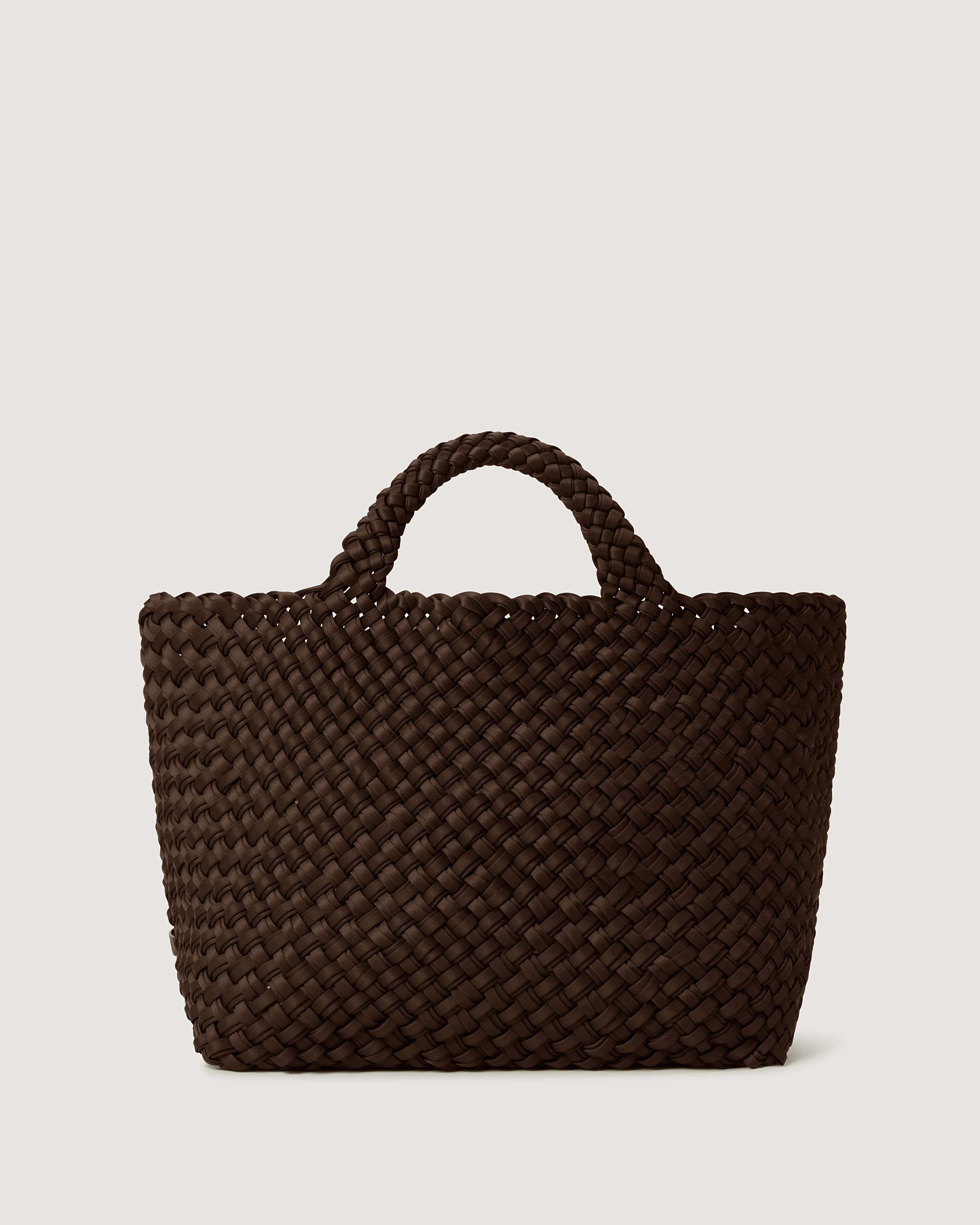 St. Barths Medium Tote Double Weave | Chocolate