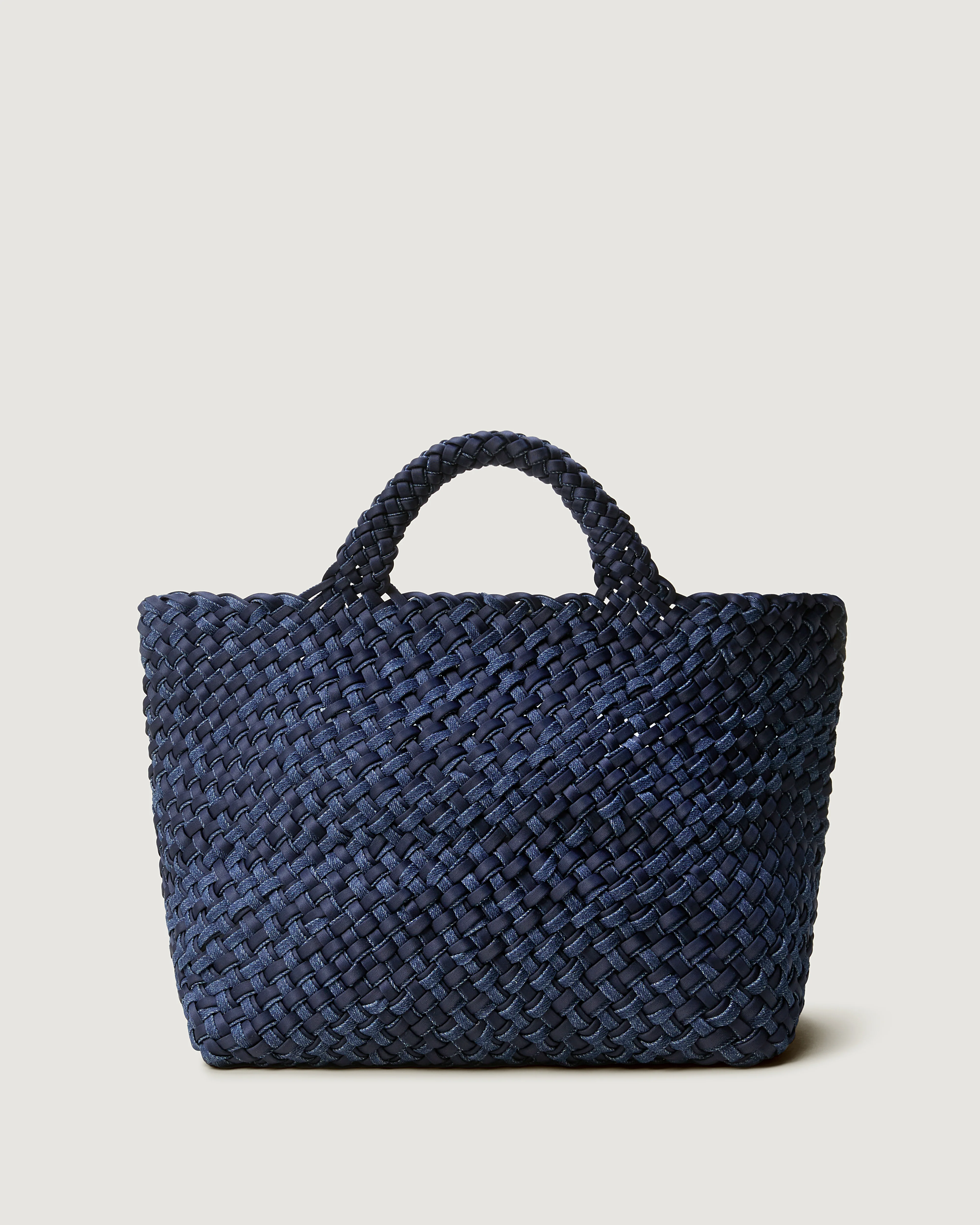 St. Barths Medium Tote Double Weave Denim | Indigo