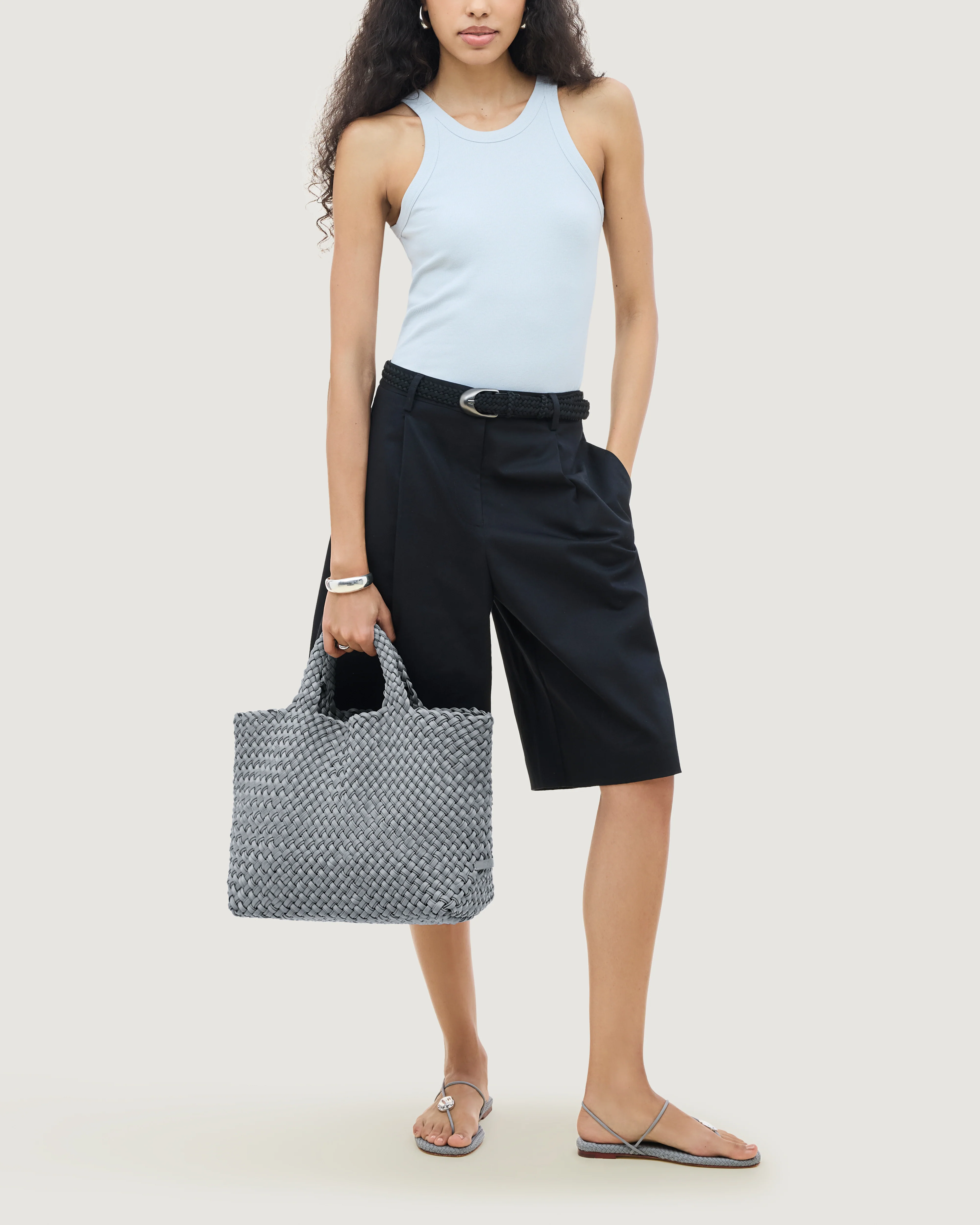St. Barths Medium Tote Double Weave | Marina - Image 6