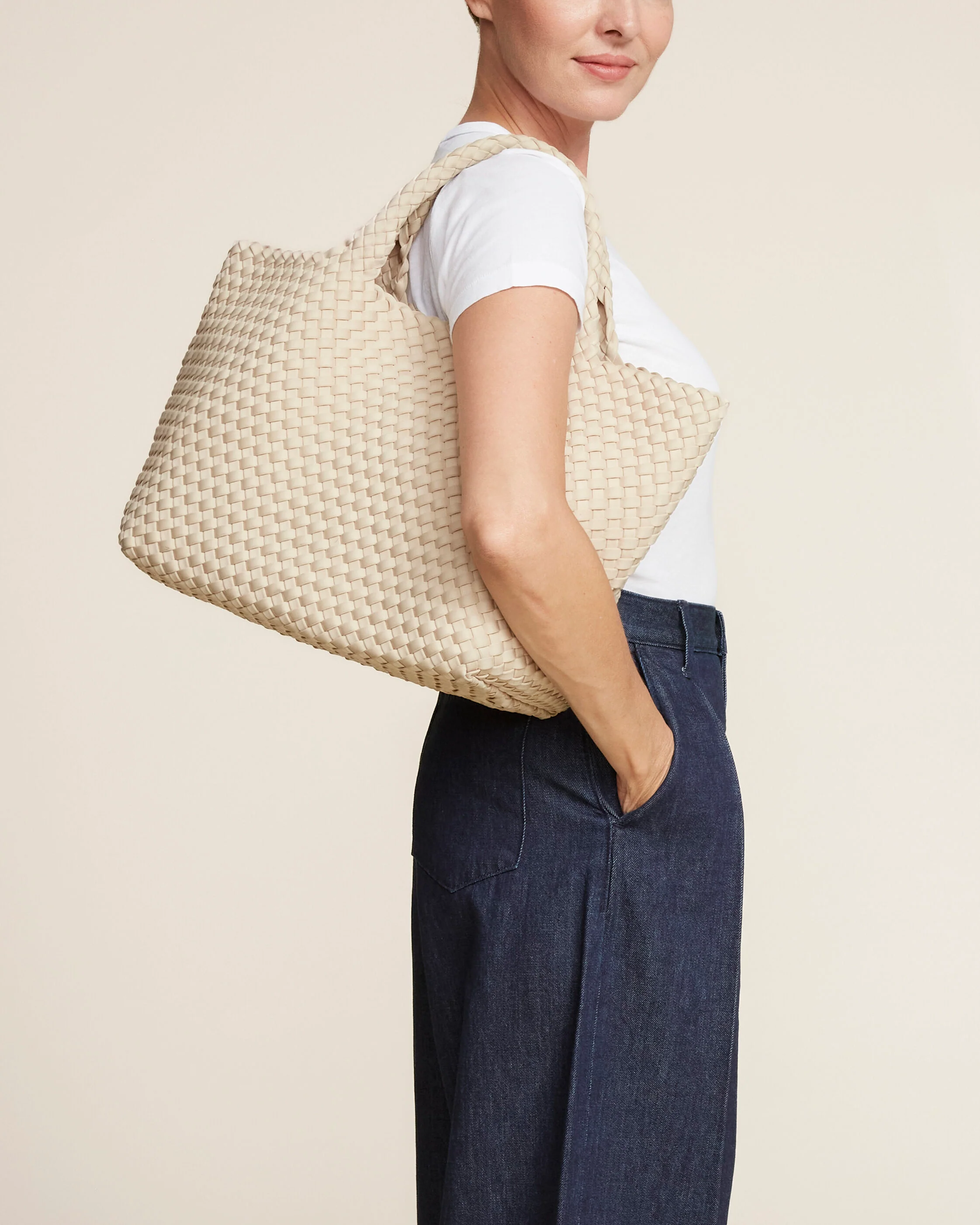 St. Barths Medium Tote | Ecru - Image 5