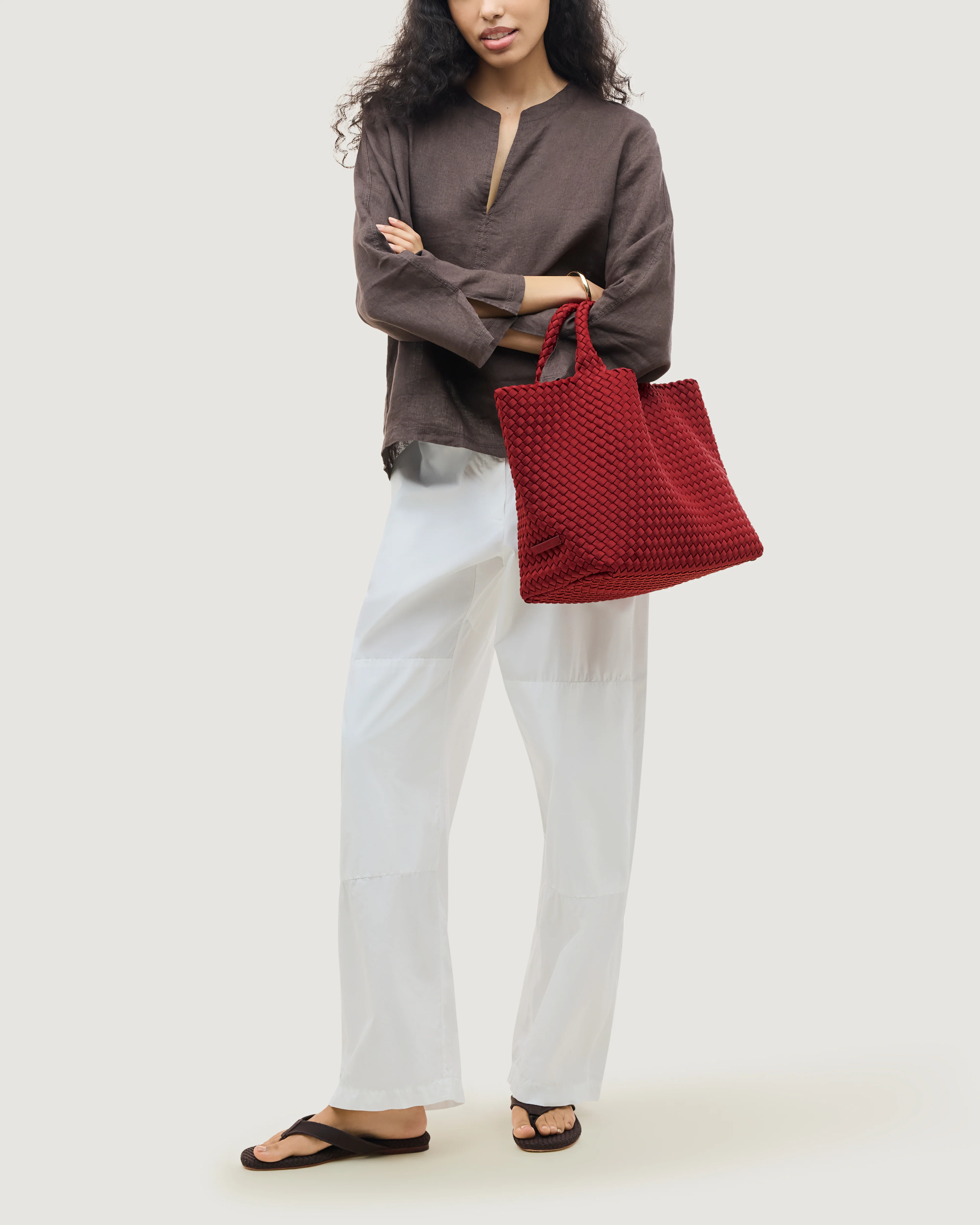 St. Barths Medium Tote | Rosso - Image 6