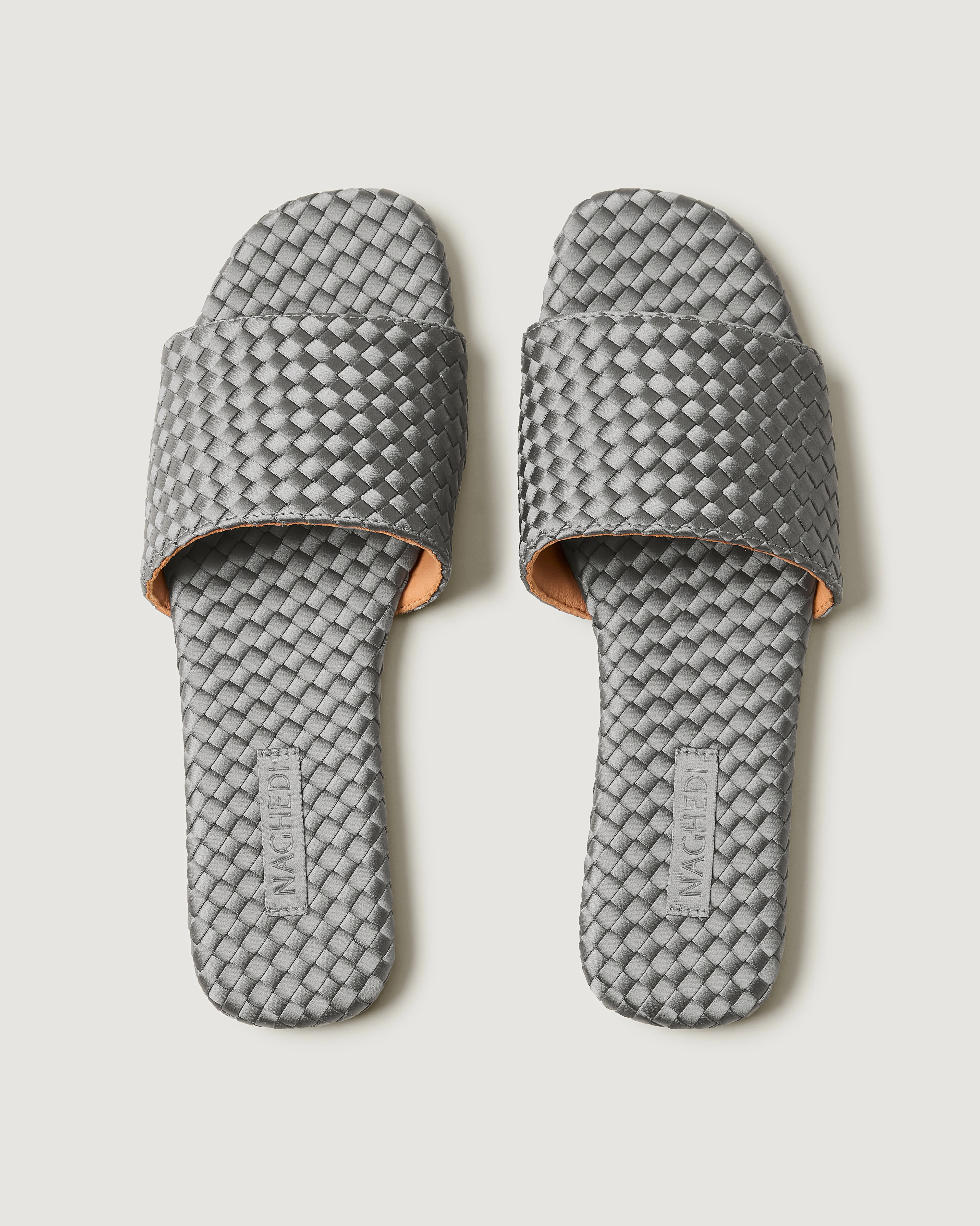 St. Barths Slide Satin | Graphite - Image 3