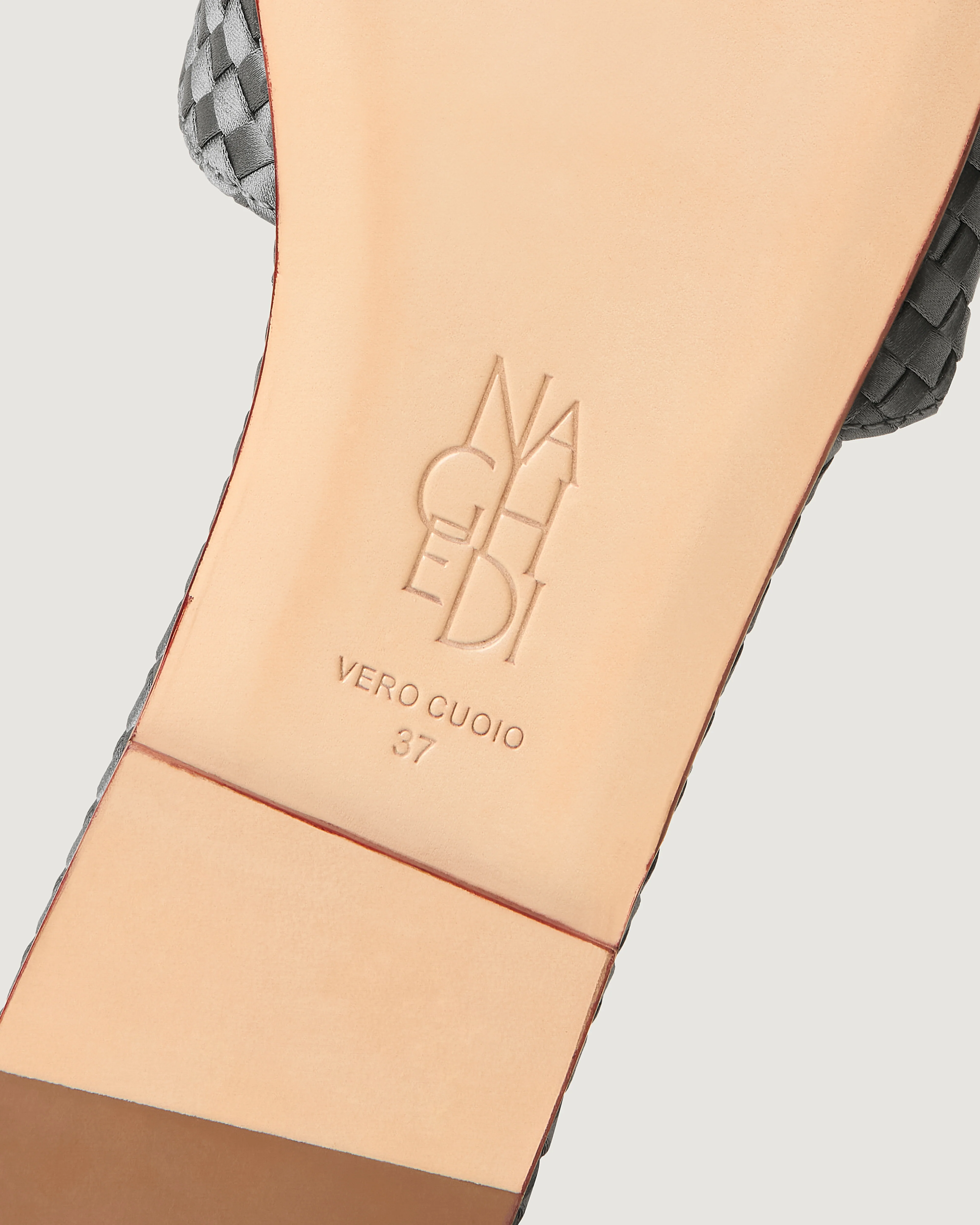 St. Barths Slide Satin | Graphite - Image 4