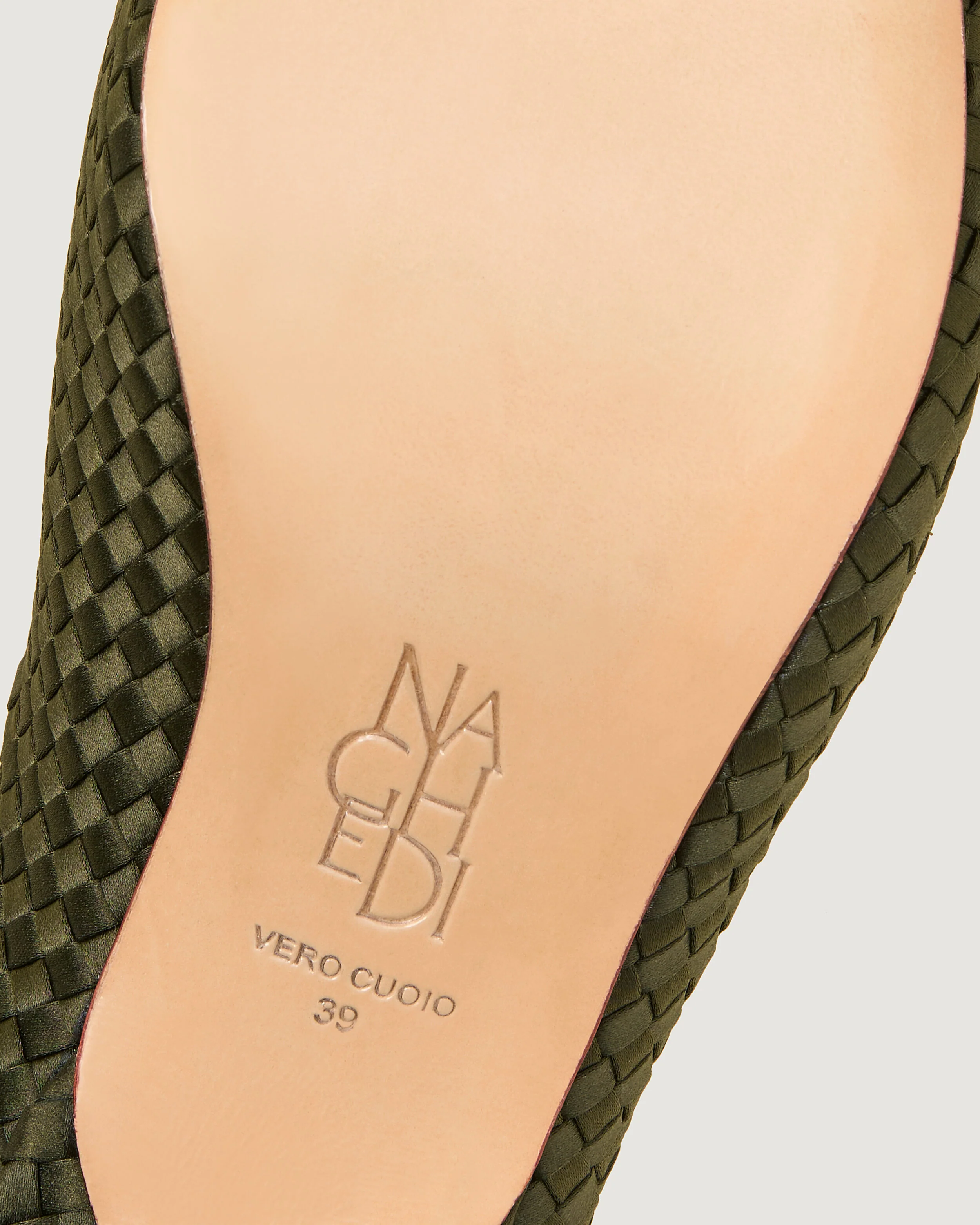 Strada Kitten Heel Satin | Juniper - Image 4