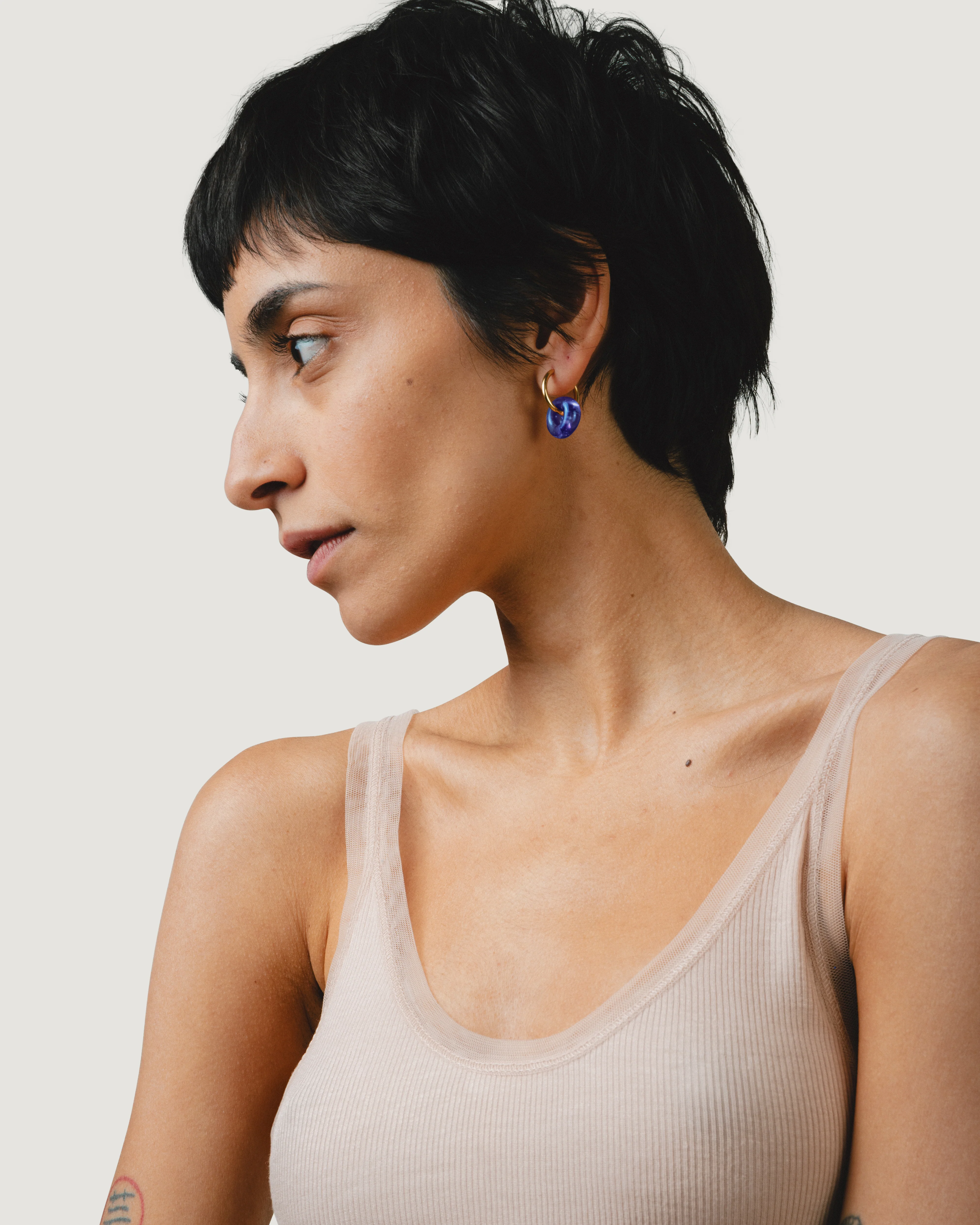Suplais Donut Earrings | Blue - Image 2